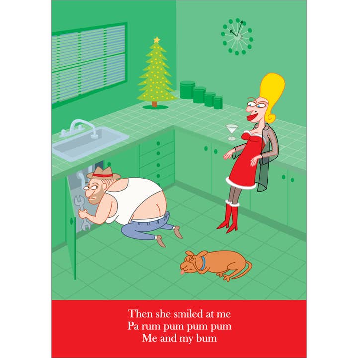 Clayboys Cards – wholesale Julkort – 1458 Den ”lilla” rörmokarpojken (julkort)