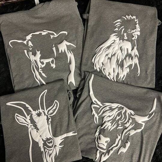 Chicken White Puff Short Sleeve for wholesale by Dockery Corporation