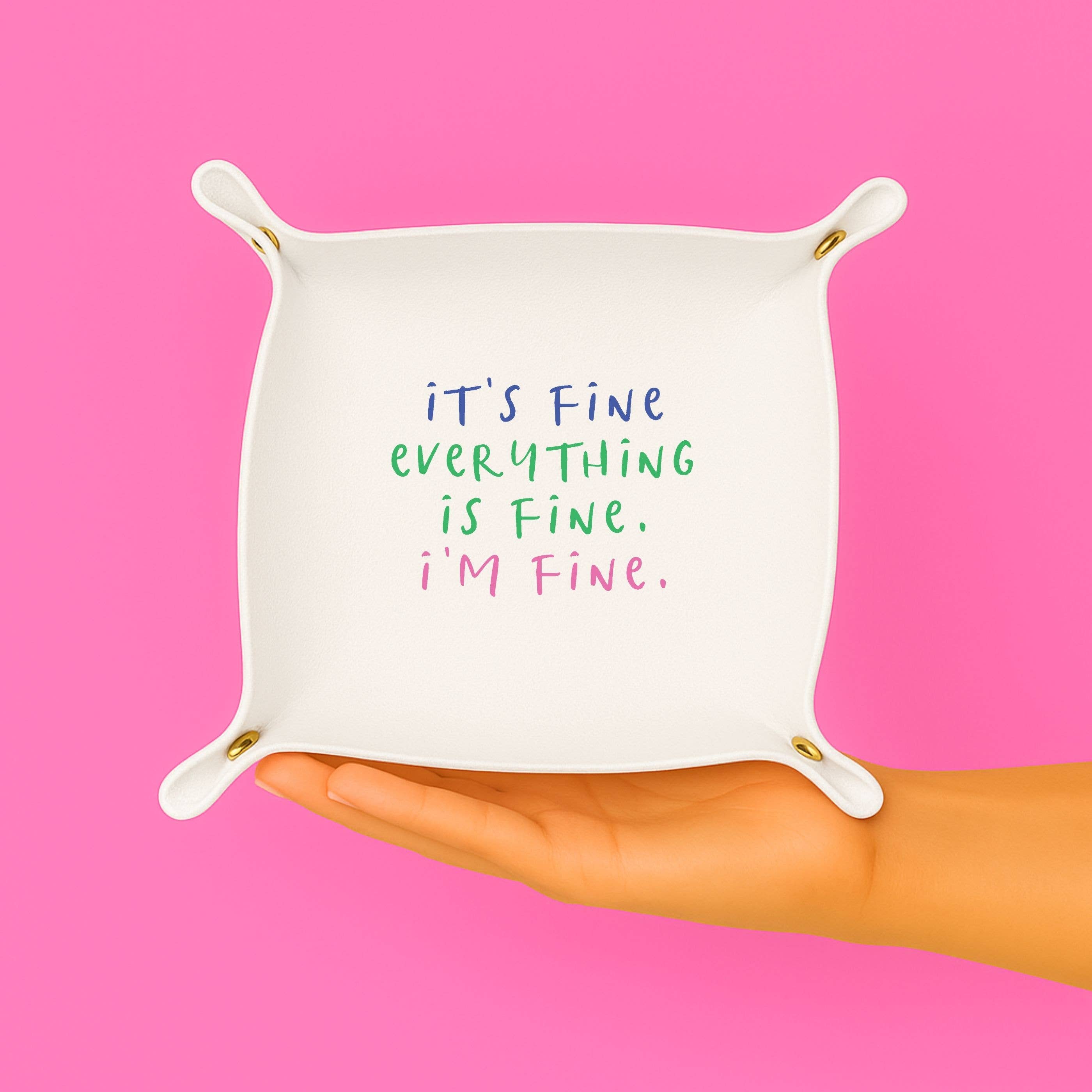 Aspen Lane - Wholesale Sieradenschaaltje - Grappig dienblad voor snuisterijen | Het is goed, alles is in orde.0