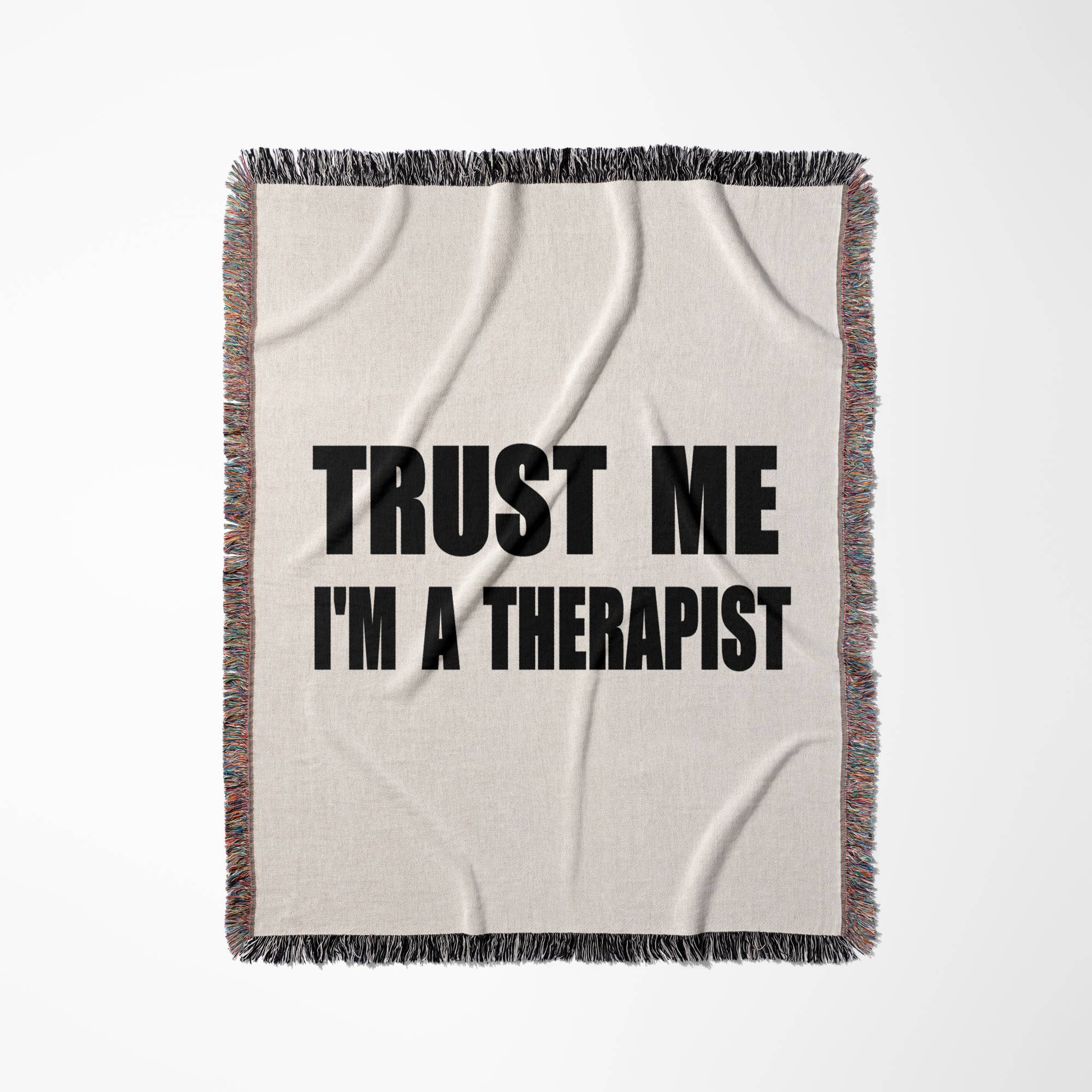 3dRose - Wholesale Throw Blanket - 3dRose, Trust me Im a Therapist - fun work humor - Funny therapy job gift, Blanket0