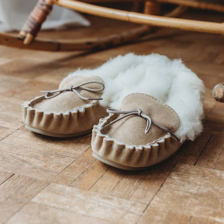 Zapatillas de lujo forradas con piel de cordero para venta al por mayor de SURREY STYLE