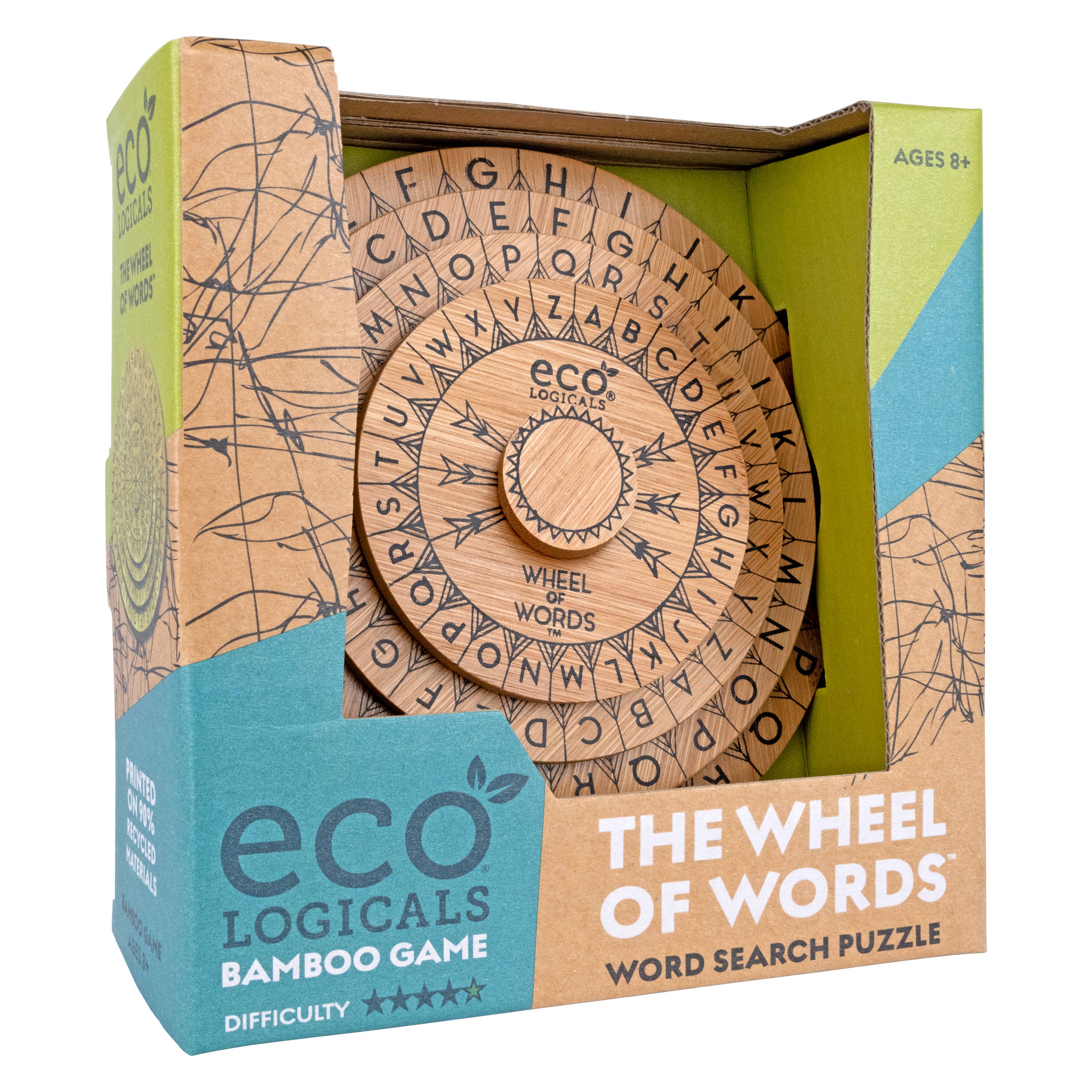 Project Genius – Brain Game - Crianças por atacado – Roda das Palavras - Jogo de Soletração de Bambu6