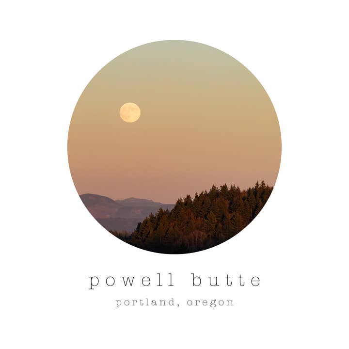 Serie de Impresiones de Oregón: Powell Butte (Impresión 8x8) para venta al por mayor de Andrea Morris Studio