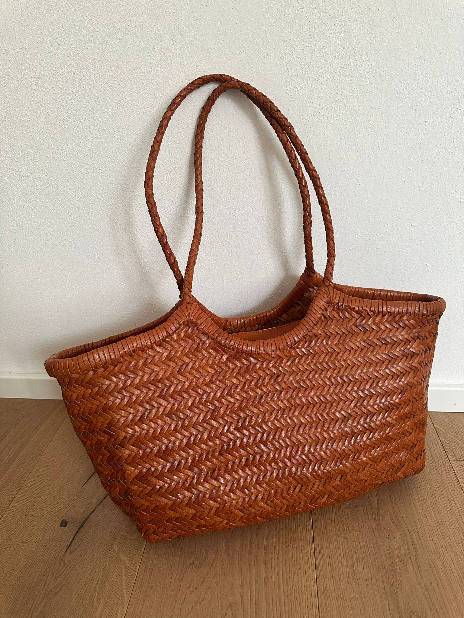 Zhade – Sacola - Mulher por atacado – DORA PREMIUM - grande entrançada à mão em pele genuína5