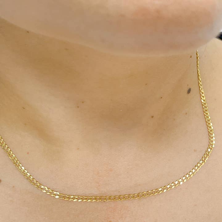 Tresor Jewelry Inc. – wholesale Link & chain necklace – 060R13FG1T2A9L001. 14K Solid Gold Cuban Curb Chain3