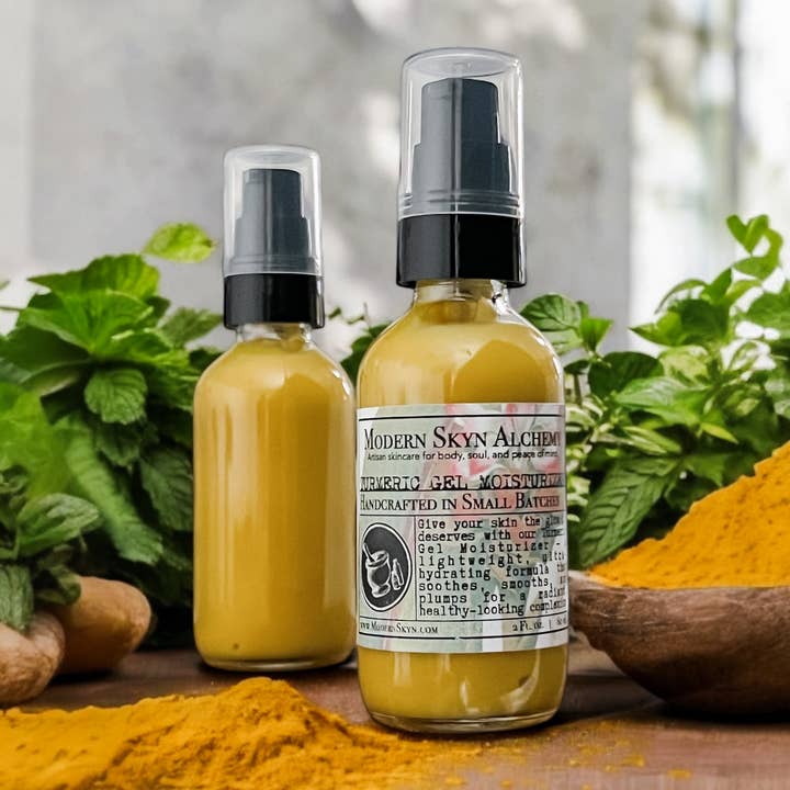 Turmeric Gel Moisturizer for wholesale by Modern Skyn Alchemy LLC.