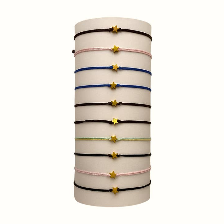 VIE – wholesale Charm/dangle bracelet – Charm Strings, Pack of 10, Assorted Colours5