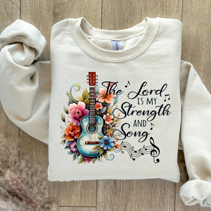The Lord Is My Strength and My Strong Sweatshirt for wholesale by She’s Called Boutique