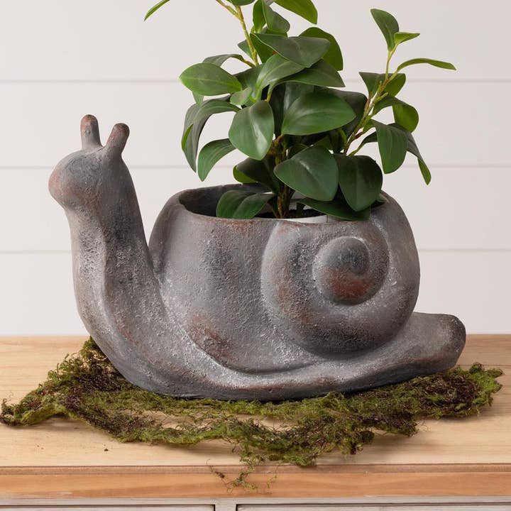 Planter - Snail (Pk/02) for wholesale by Audrey's Home & Gift
