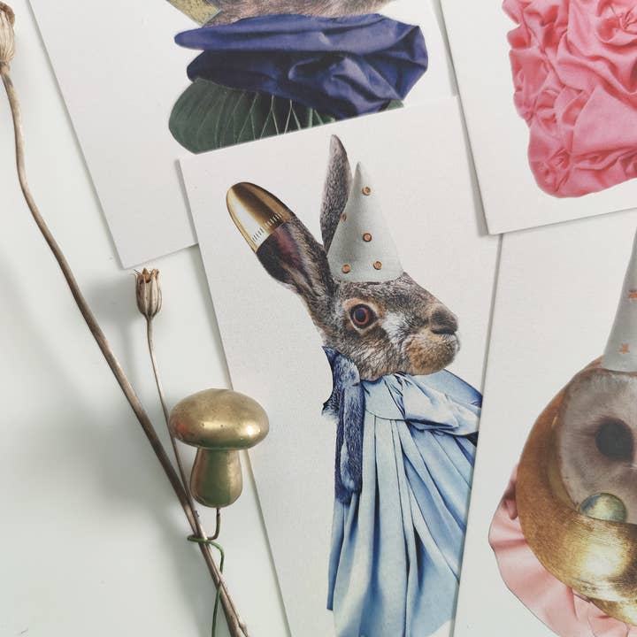 Winter Card “Hats” Hare for wholesale by Blond & Bleek