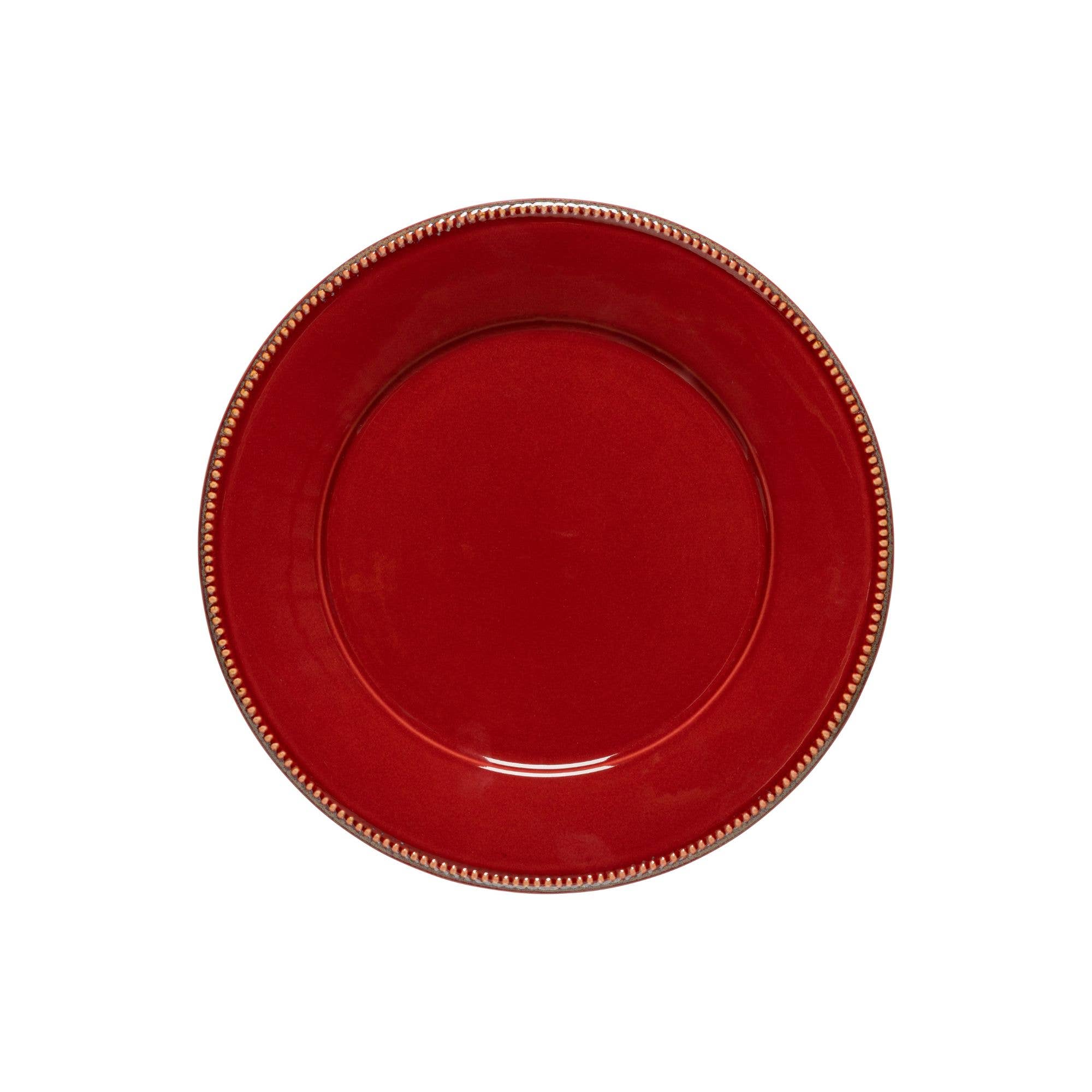 Rojo Plato redondo de cena 28 Luzia de venta al por mayor en Faire0