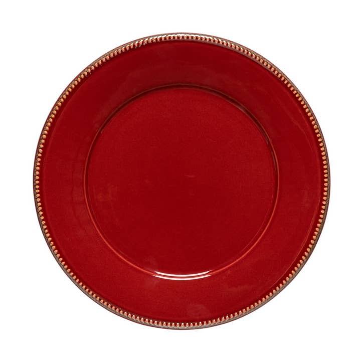 Rojo Plato redondo de cena 28 Luzia de venta al por mayor en Faire0