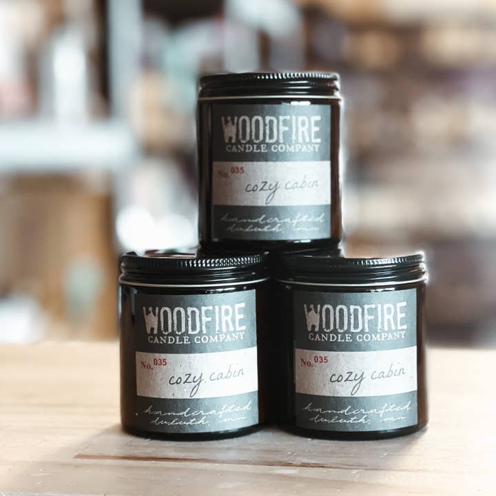 Woodfire Candle Company - Wholesale Pot/gevulde kaars - Mini Amber Houtlont Sojakaars Geschenk Herfstkaars Feestdag4