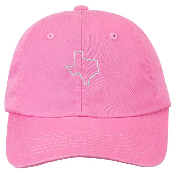 Texas Baseball Cap in Pink for wholesale by Kass Lynae Designs