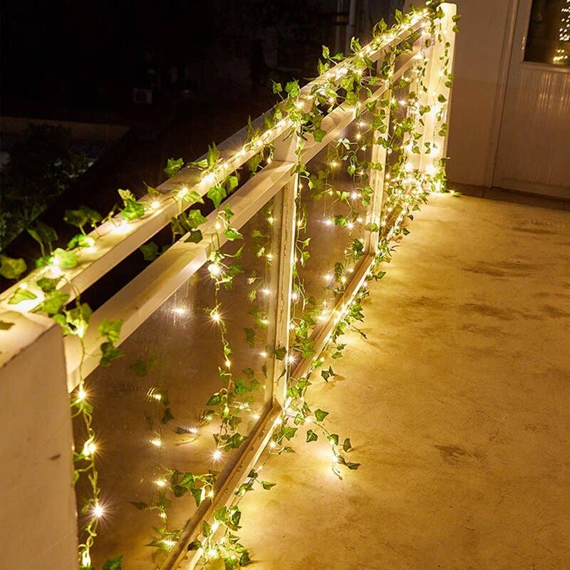 BRECK + FOX - Wholesale String Lights - Solar Ivy String Lights2