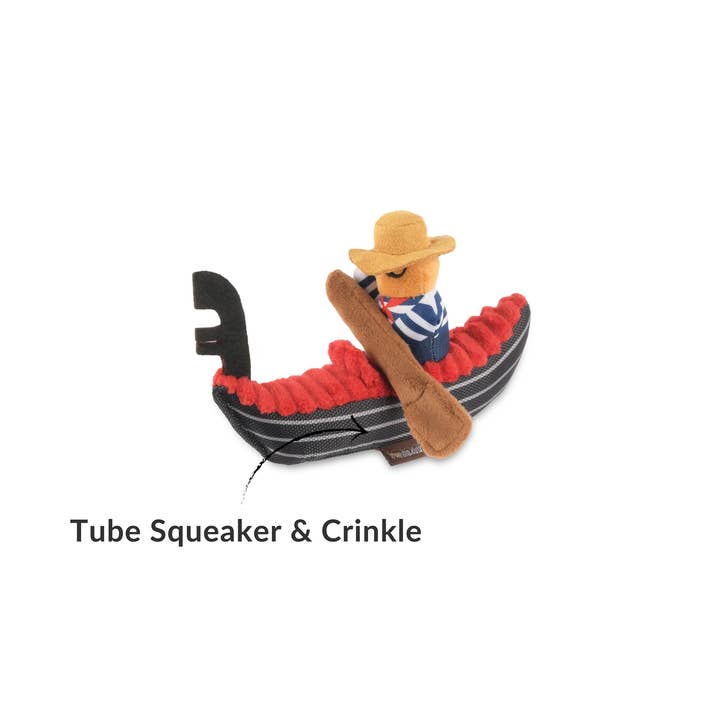 P.L.A.Y. Pet Lifestyle and You - Wholesale Pet Plush Toy - Dog - Totally Touristy - Venice Gondola3