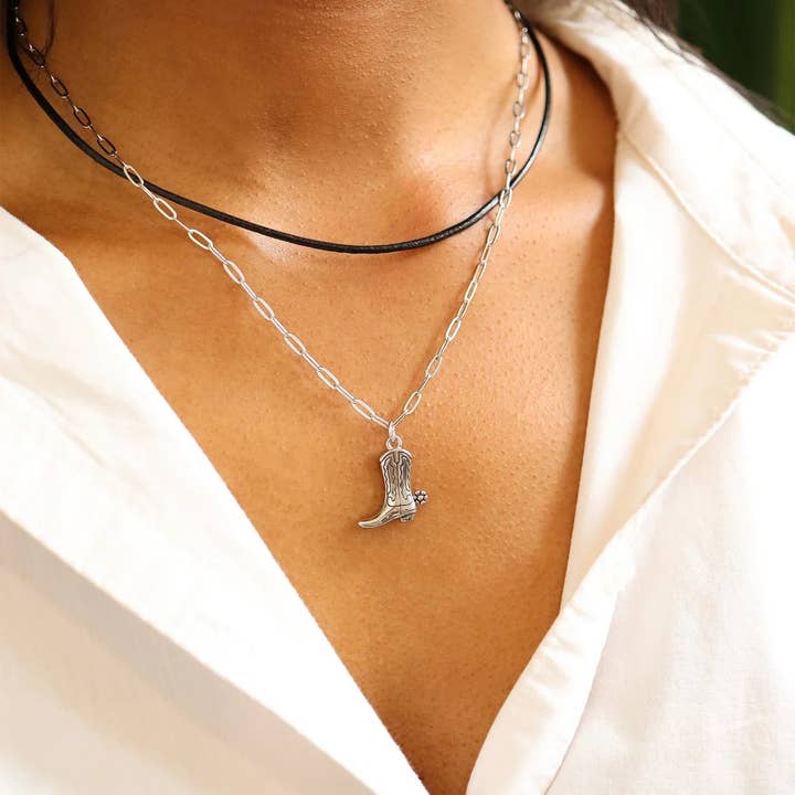 WJW - Wholesale Link & Chain Necklace - Black Cord Necklace With Stainless Steel Twist Open Clasp