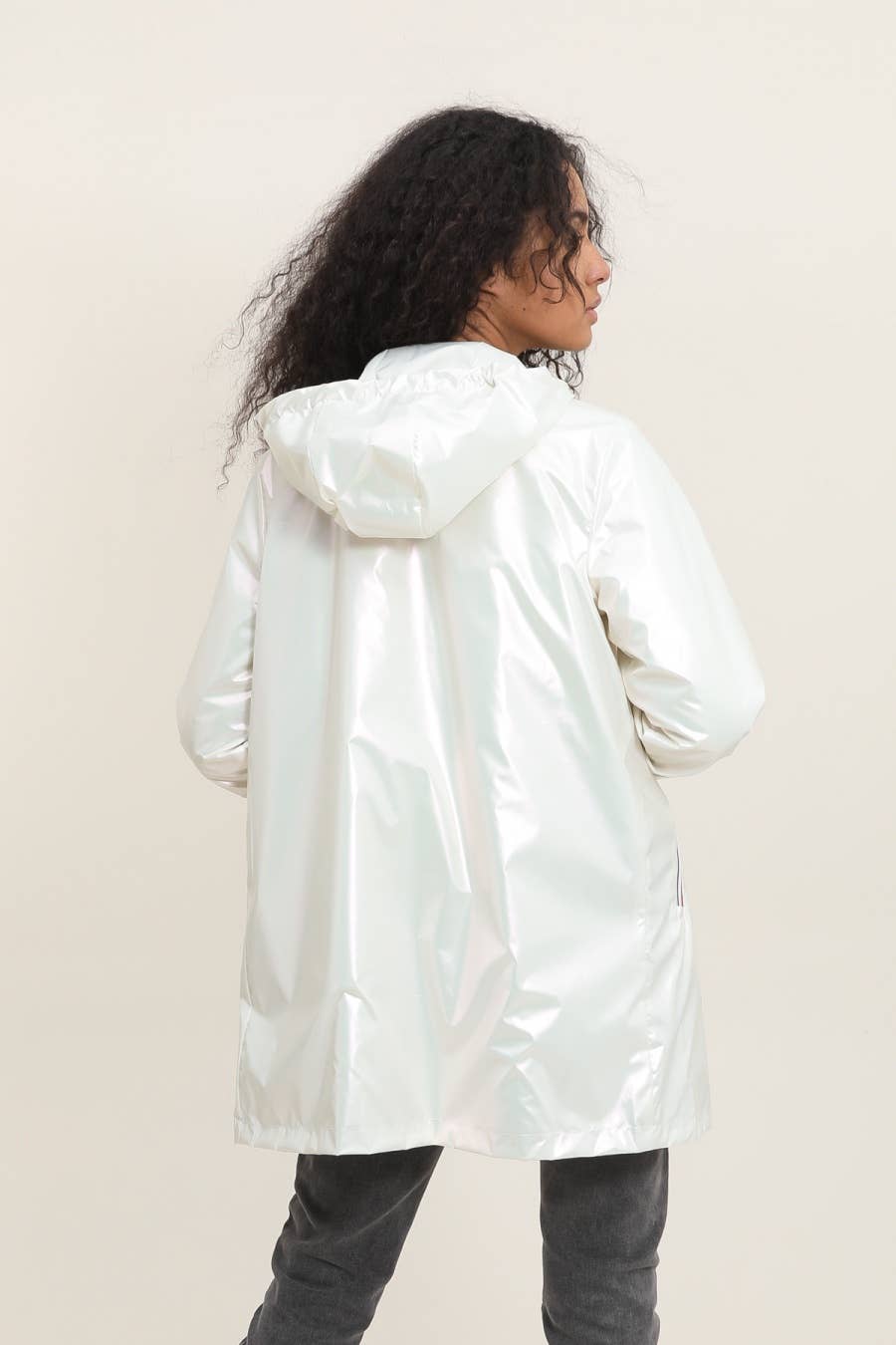 Attrait Paris - Wholesale Raincoat - Women's - Long reversible hooded waterproof jacket27