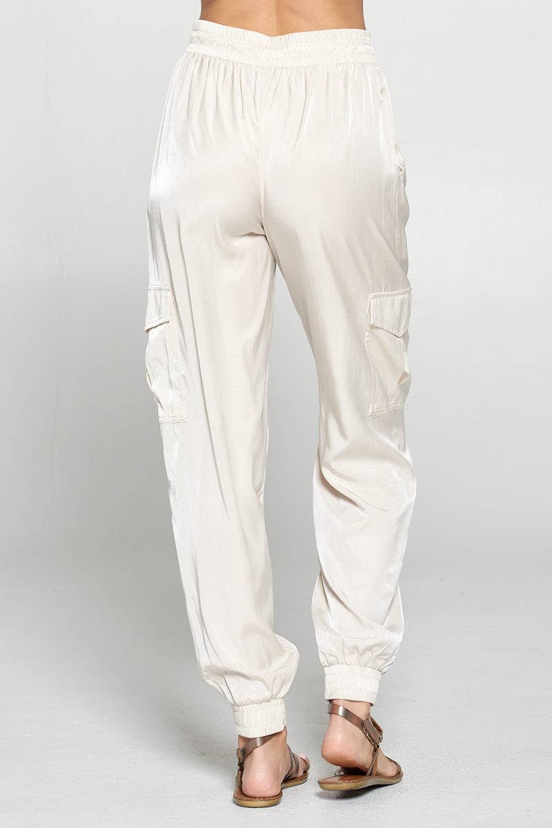 PINCH - Wholesale Pants - Women's - WOVEN CARGO PANTS - OYSTER4