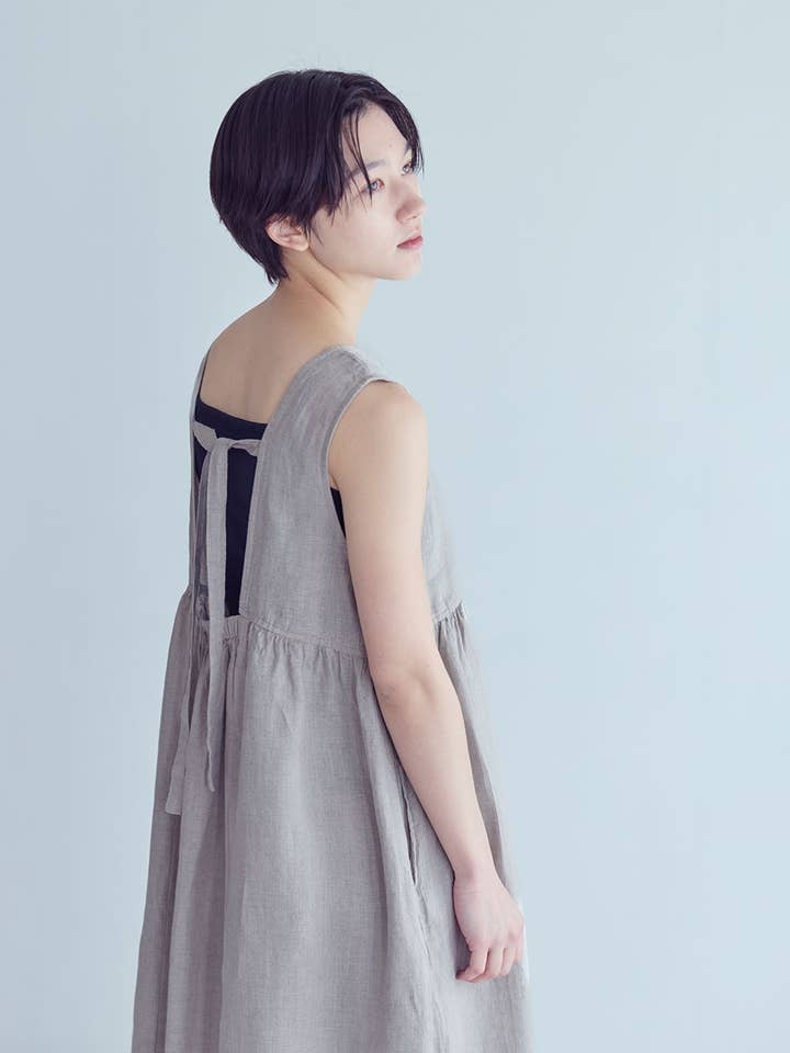 Nora‑klänning Naturlig för wholesale av Fog Linen Work