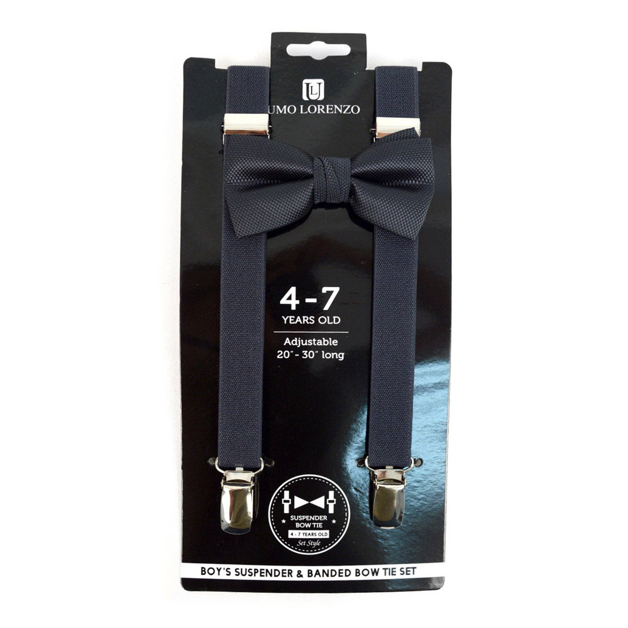 TAPA fashion - Wholesale Suspenders - Kids - Boy's 4-7 Years Old Suspenders & Bow Tie Set BTHSU47- 63081