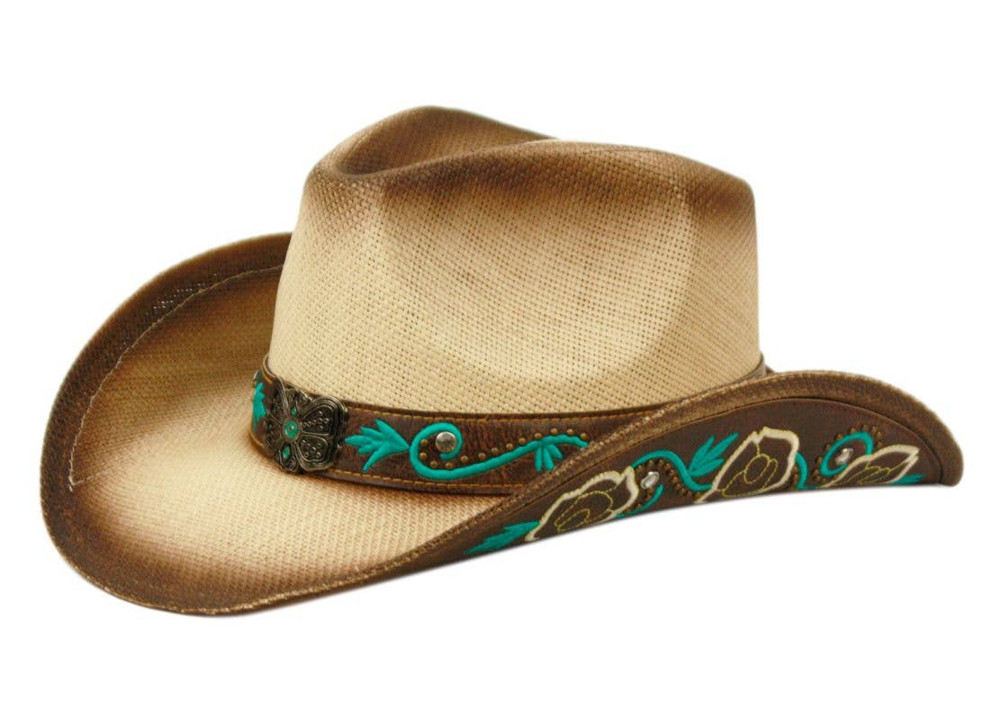 Epoch hats – wholesale Cowboyhatt - Unisex – Västerländsk cowboyhatt med fjärilsmärke2