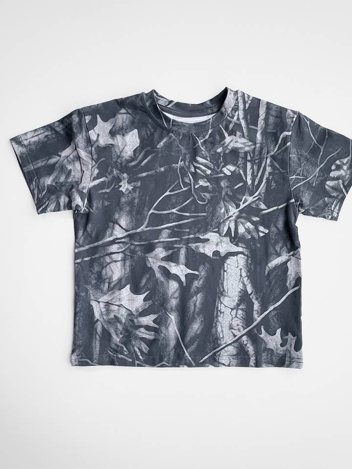 Lucky Link - Wholesale T-Shirt - Kids - Toddler Camo Tee in Charcoal1