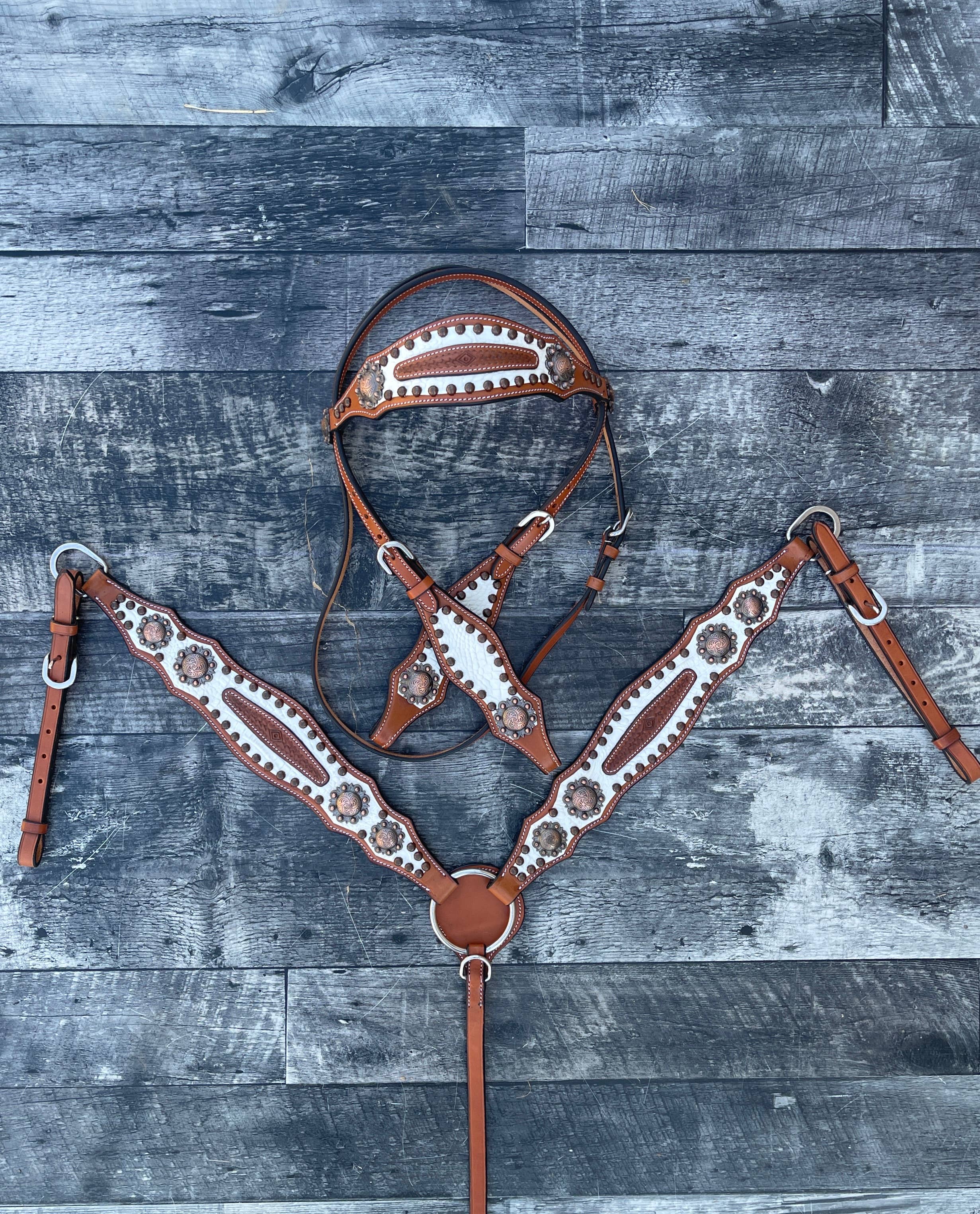 Schulz Equine - Wholesale Horseback Riding Gear - Doc Holiday Headstall and Breast Collar Set6