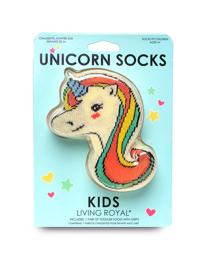Living Royal - Vente Chaussettes – enfant - Chaussettes en paquet 3D - Enfants - Licorne - "Restez magique"