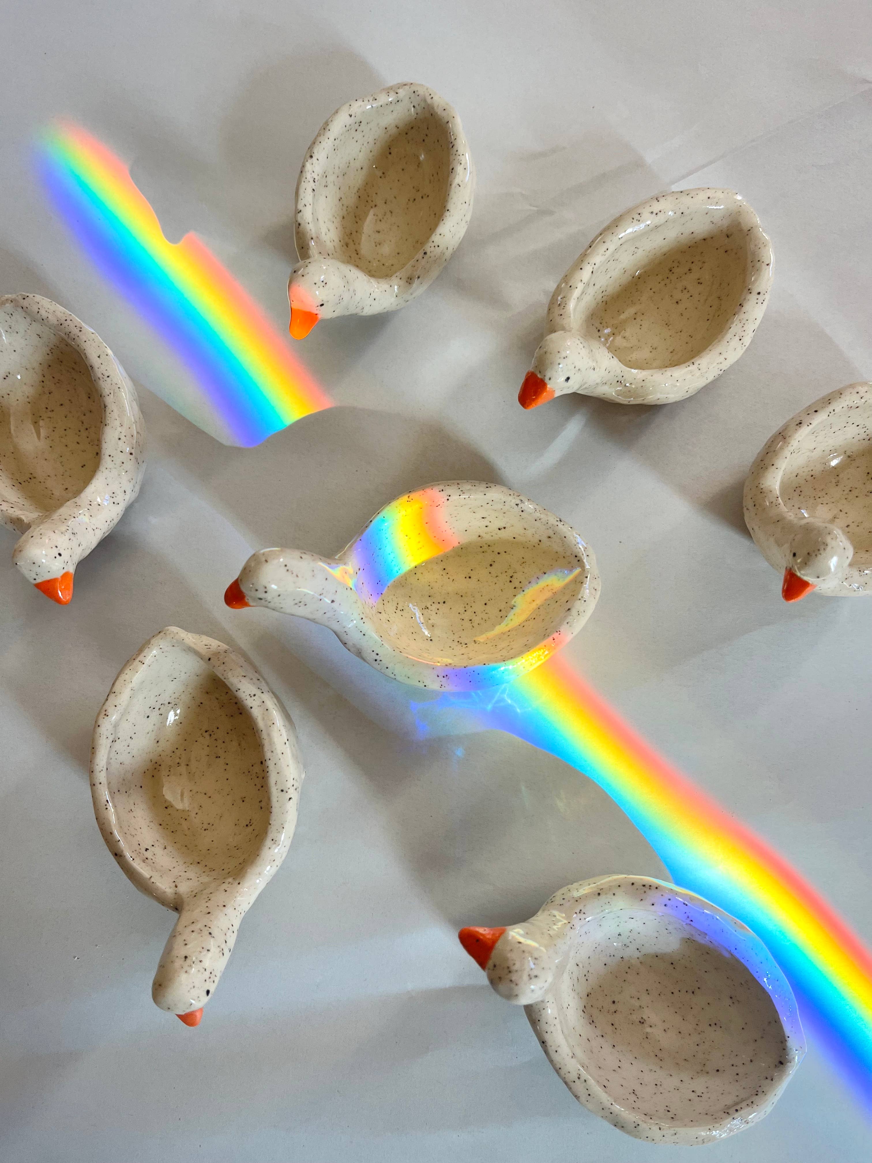 Vibrant Vessels - Vendita all'ingrosso Portagioie - Porta anelli a forma di oca in ceramica - bestseller Etsy3