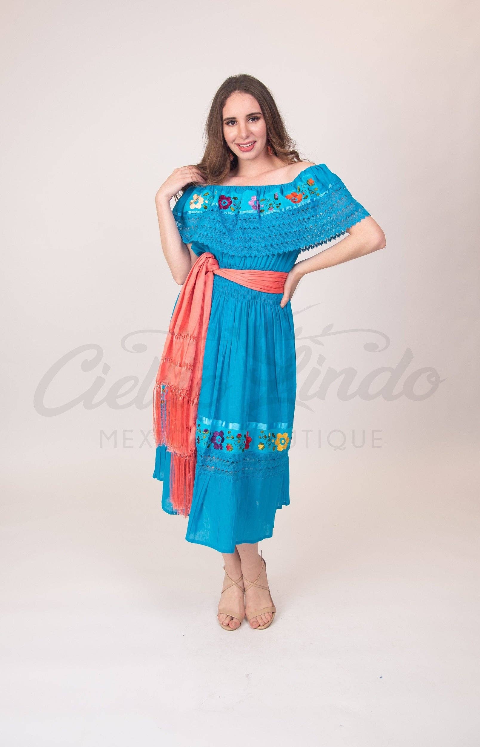 Cielito Lindo – wholesale Scarf – Women's – Silky Shawl Rebozo15