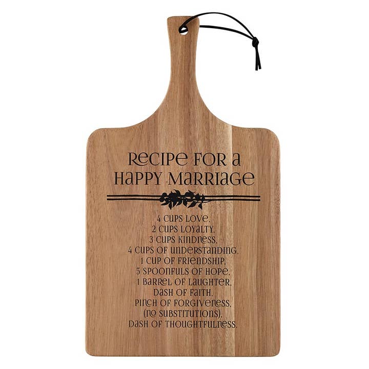 Faithworks by Creative Brands - Wholesale Cutting Board - Cutting Board - Marriage Recipe
