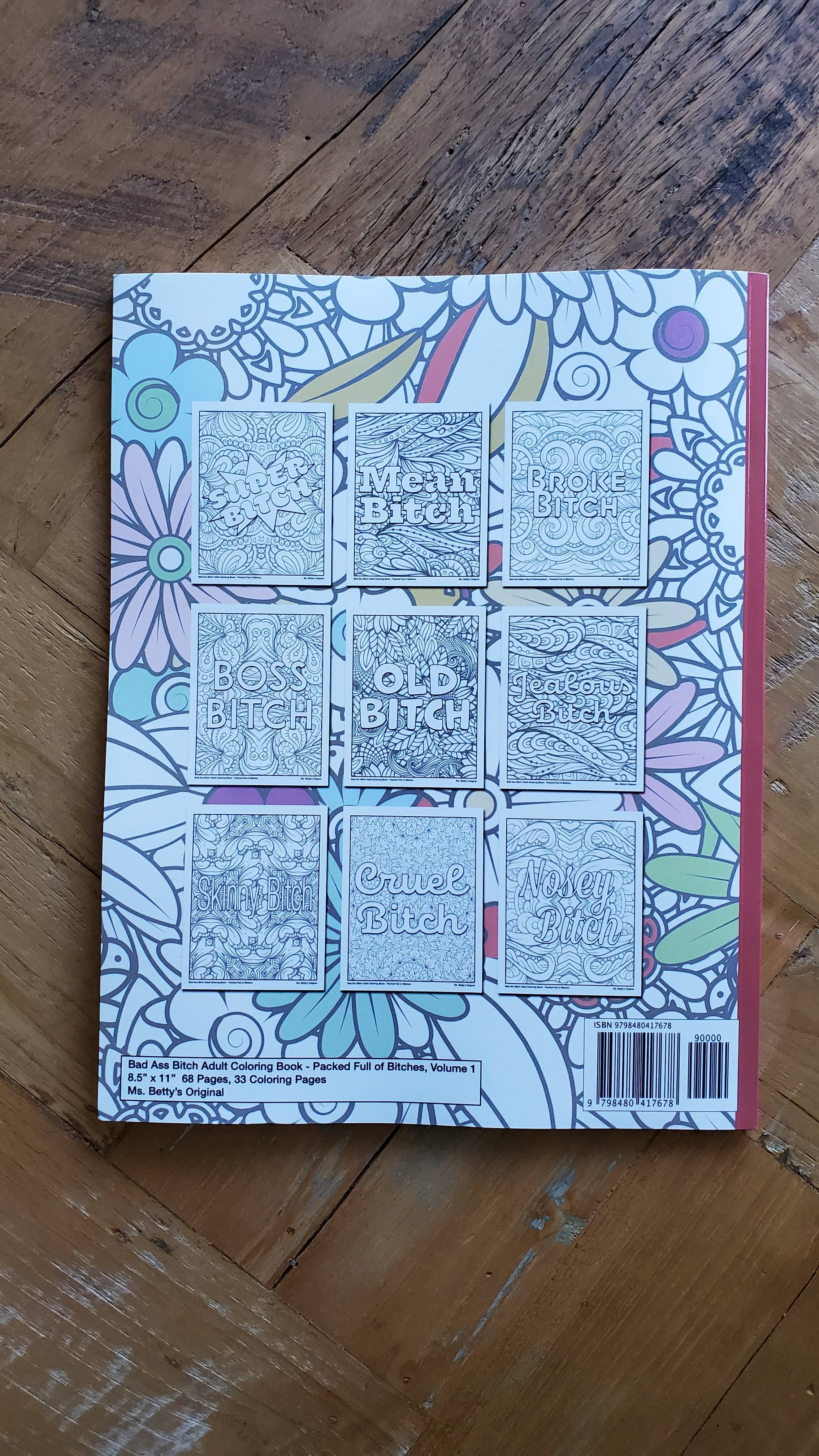 Ms. Betty's Original - Wholesale Coloring & Activity Book - Adult - Bad Ass Bitch Adult Coloring Book, Packed Full of Bitches5