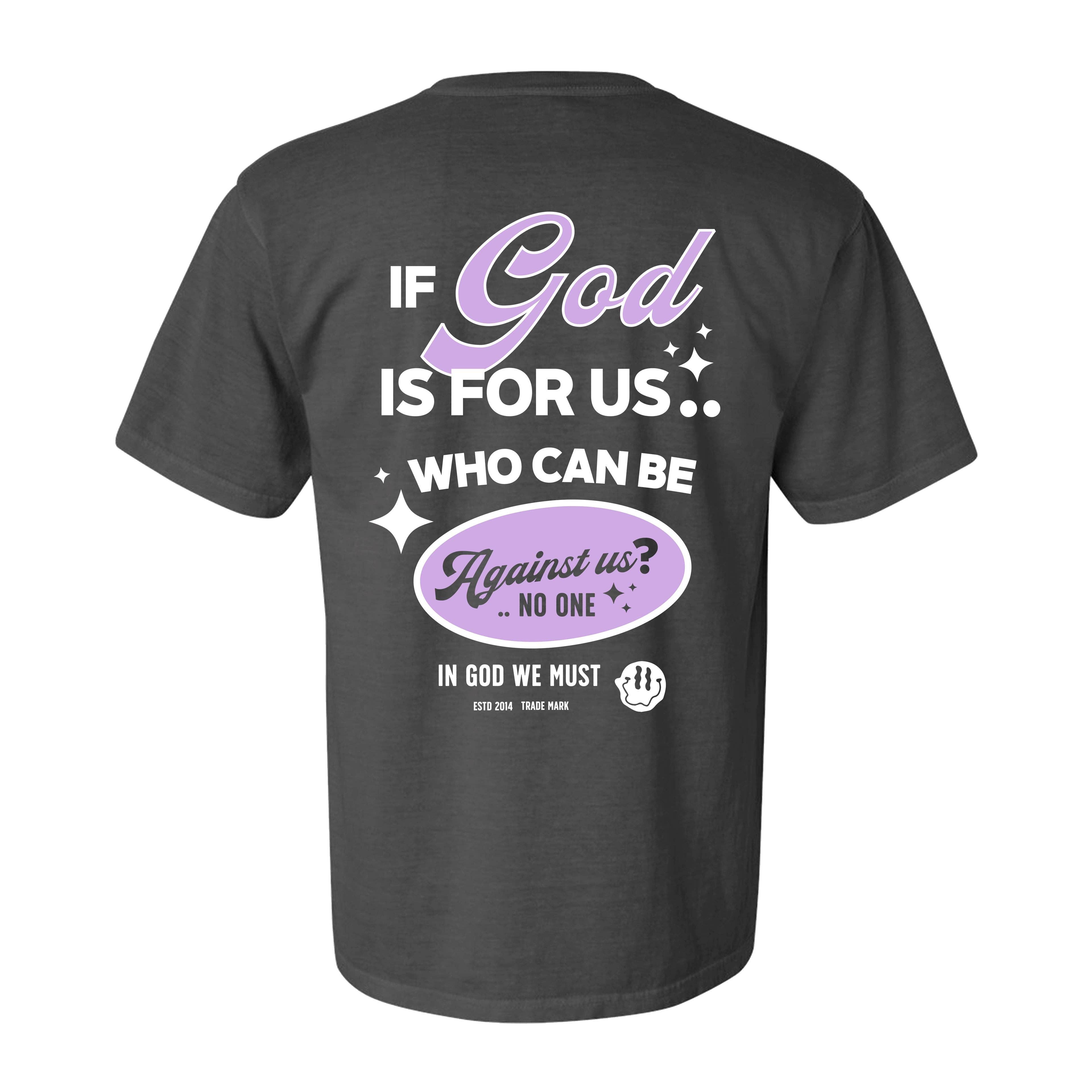 In God We Must – wholesale Screen printed t-shirt – unisex – Romans Mineral Wash Premium Pepper Tee9