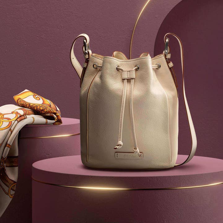 EKOneu - Wholesale Crossbody Bag - Women's - Febe Genuine Leather Drawstring Purse (6 Colors)6