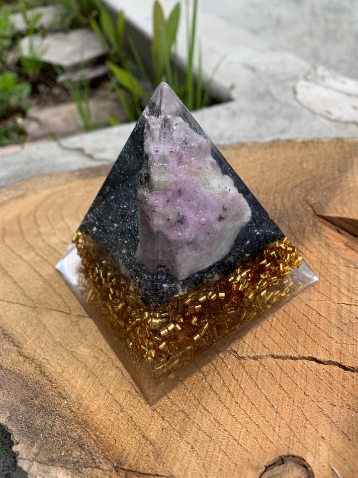 PINK MOONSTONE Healing Orgonites - Moonstone for wholesale by Orgonics by Driftwood Works Inc