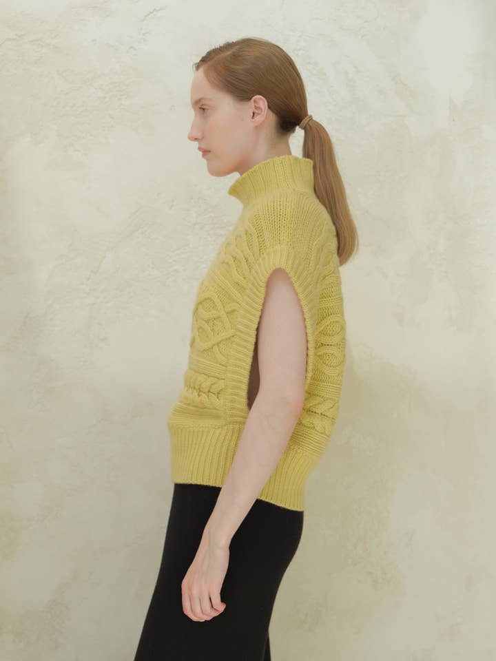 Lèmme - Wholesale Tunic Sweater - Women's - Cashmere Mix Maxi Cable Tunic6