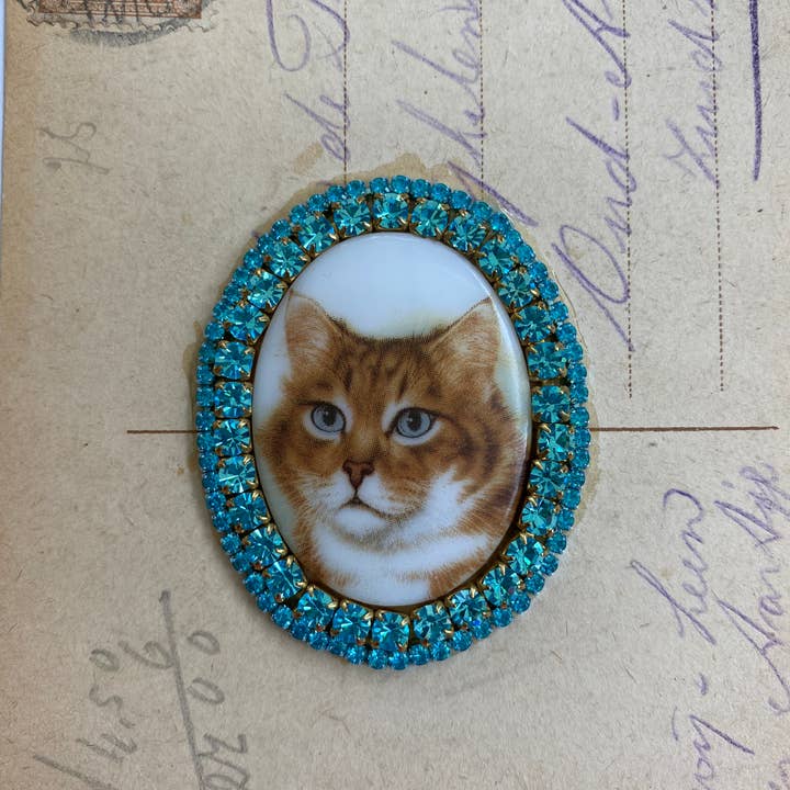 Tezeè – Großhandel Broschen – Hund- und Katzen-Brosche mit Strasssteinen7