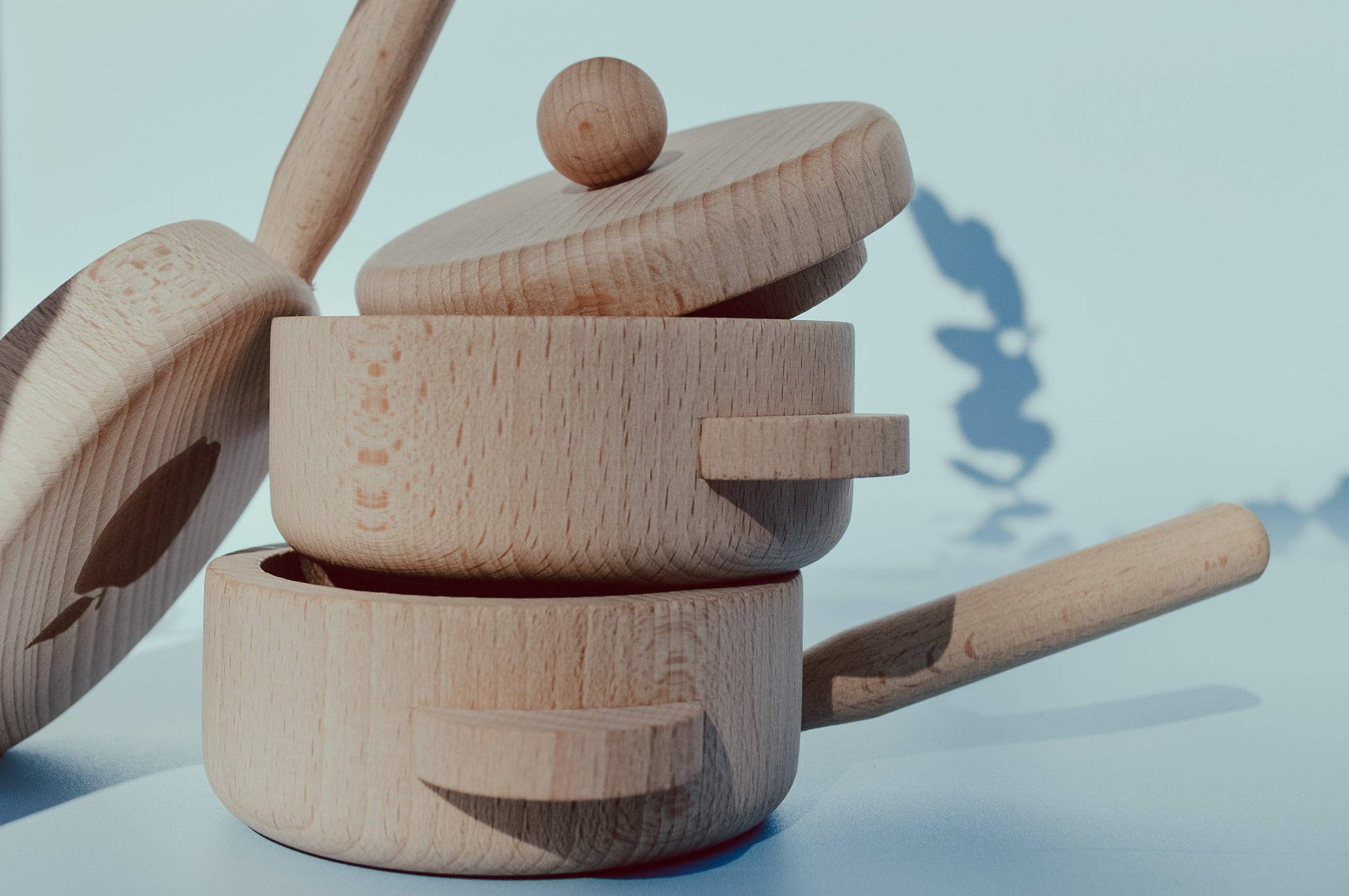 Petit Abode - Wholesale Wood Toy - Kids - Wooden Pots & Pans Set4