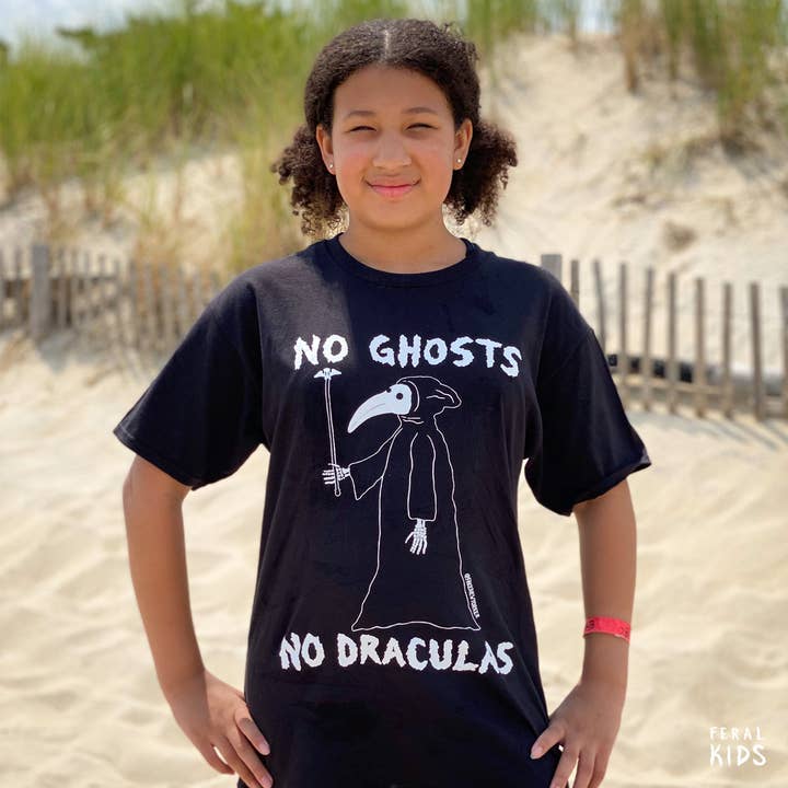 No Ghosts No Draculas Youth T-shirt for wholesale by Feral Kids