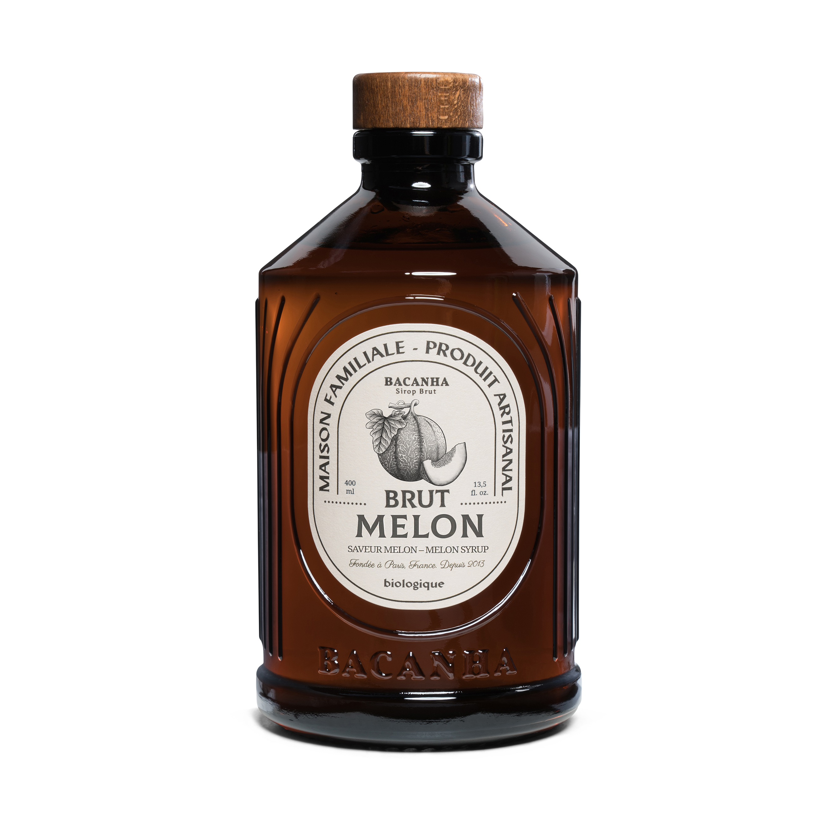 Bacanha - Wholesale Cocktail Mix/Syrup - Raw Melon Syrup - Organic - 400ml - 13,5 fl. oz.0