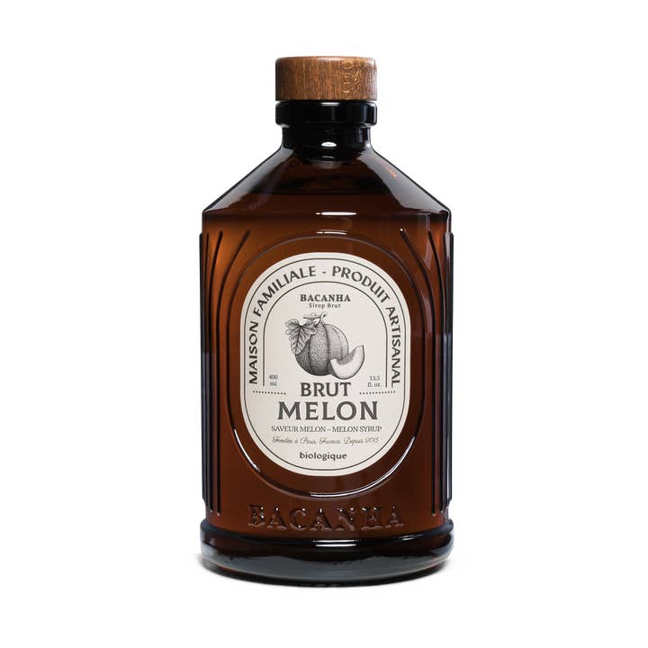 Bacanha - Wholesale Cocktail Mix/Syrup - Raw Melon Syrup - Organic - 400ml - 13,5 fl. oz.