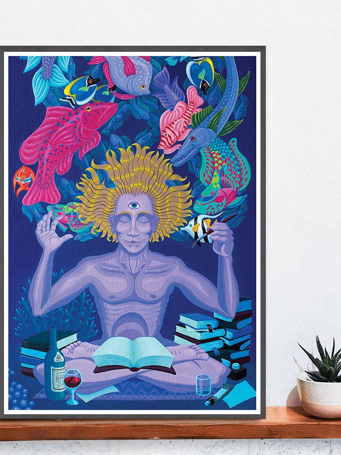 Impression artistique Fish Andaman Sea-Life pour la vente par The Underdog Print Shop