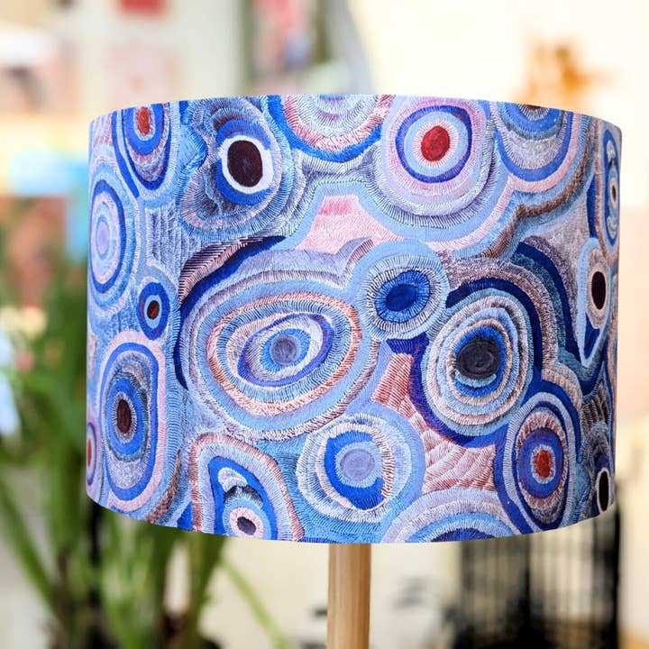 Aboriginal Water Dreaming Pastel Lampshade for wholesale by Emotive Collection