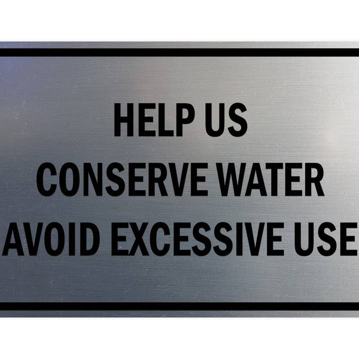 All Quality - Vente Pancarte - AIDEZ-NOUS À CONSERVER L'EAU Panneau de Porte Murale8