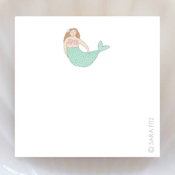 Sara Fitz – wholesale Stationery/notecard set – Mermaid Notelets0