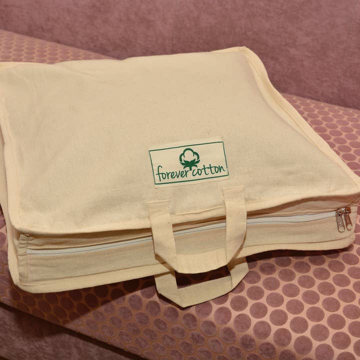 ForeverCotton - Venta al por mayor Bolsa para ropa - Portatrajes de algodón de primera calidad (tamaño 16 x 17 x 3 pulgadas)