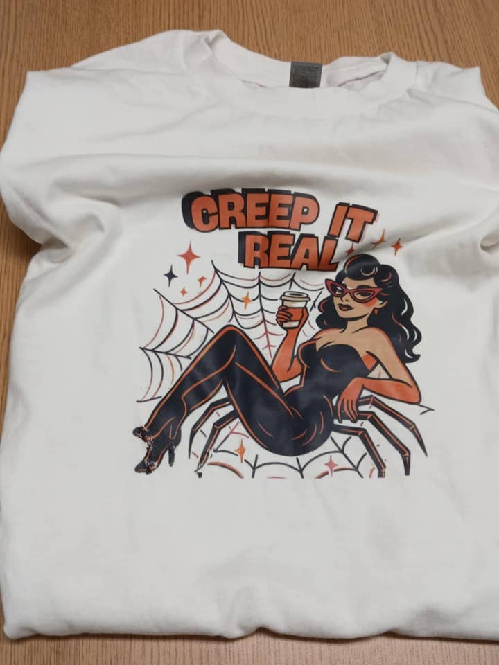 Creepin' It Real Sweatshirt, Halloween Sweatshirt for wholesale by ZacNBazz