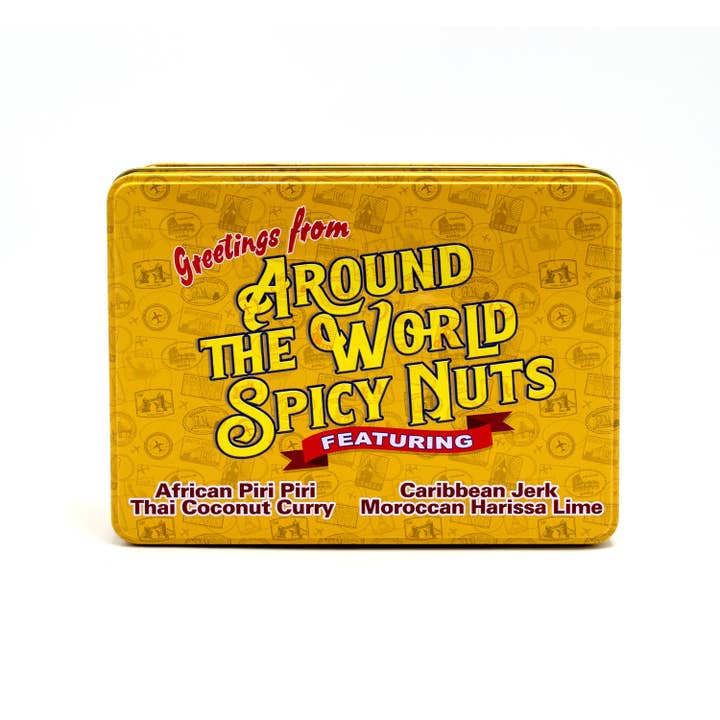 Damn, Man - Wholesale Nuts - Around the World Spicy Nuts Sampler Tin