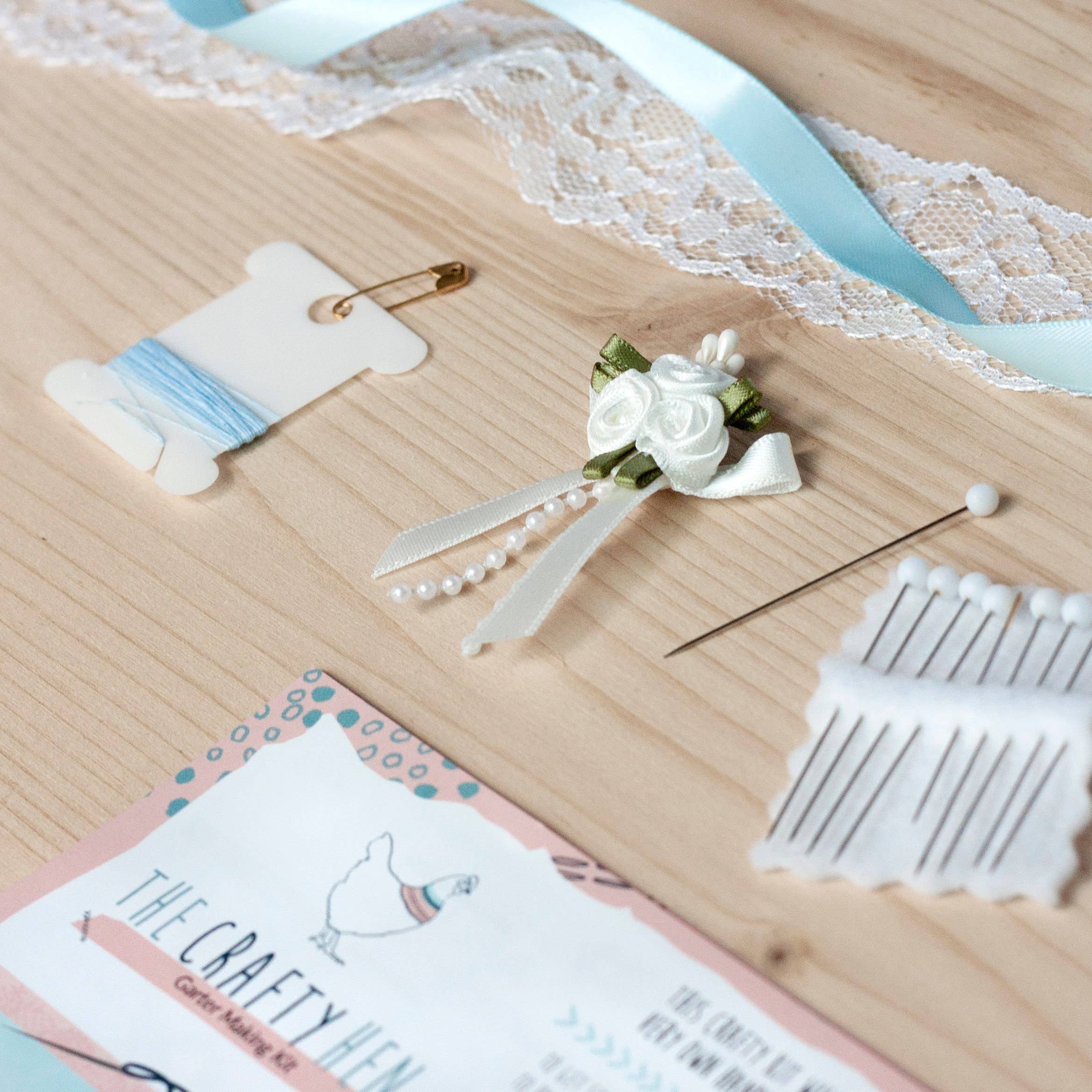 The Crafty Hen – wholesale DIY craft kit – Garter Making Craft Kit1